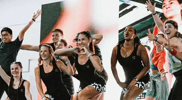 Fitness participants at Dubai Muscle Show