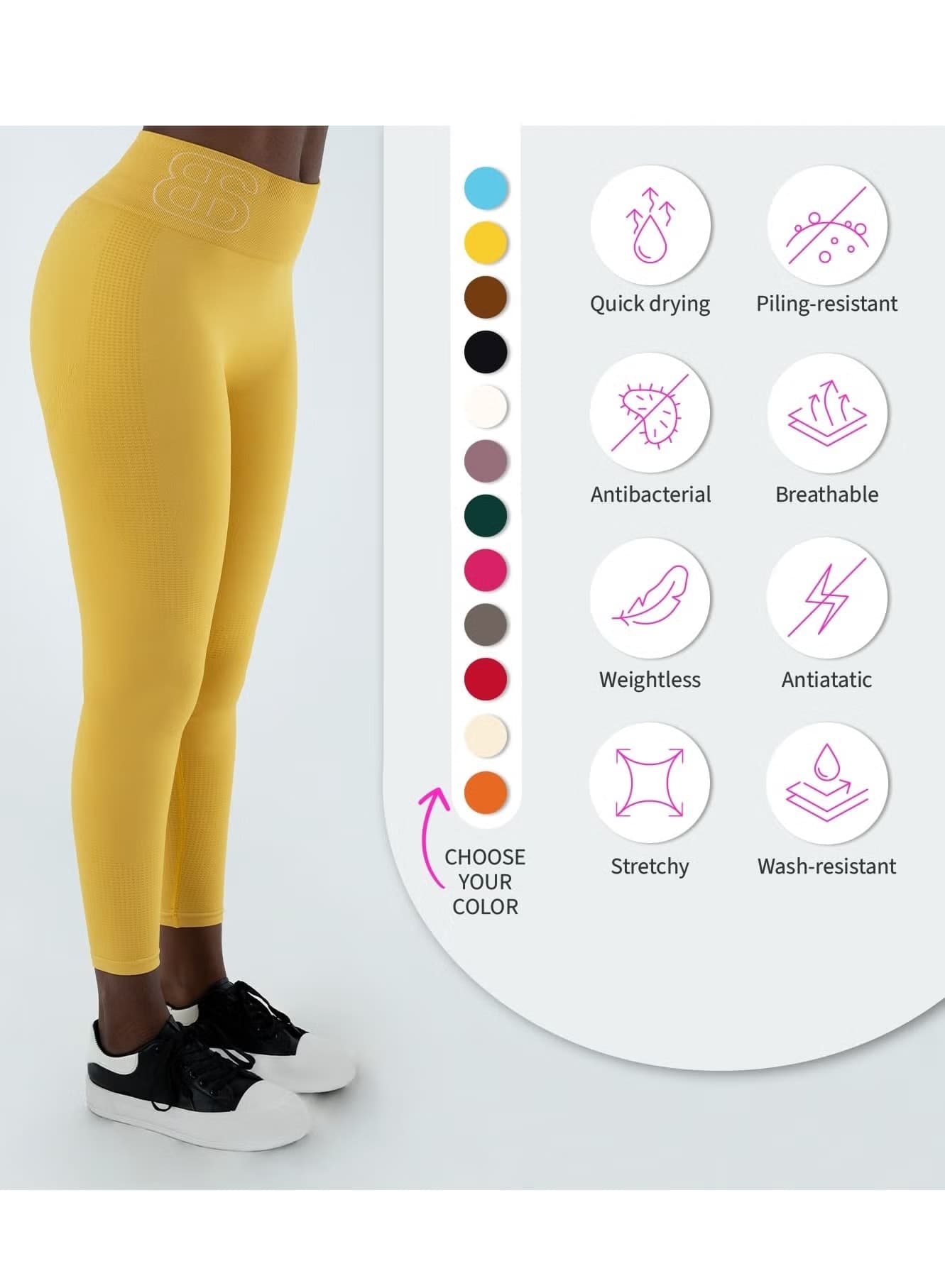 Leggings — Yellow Pollen