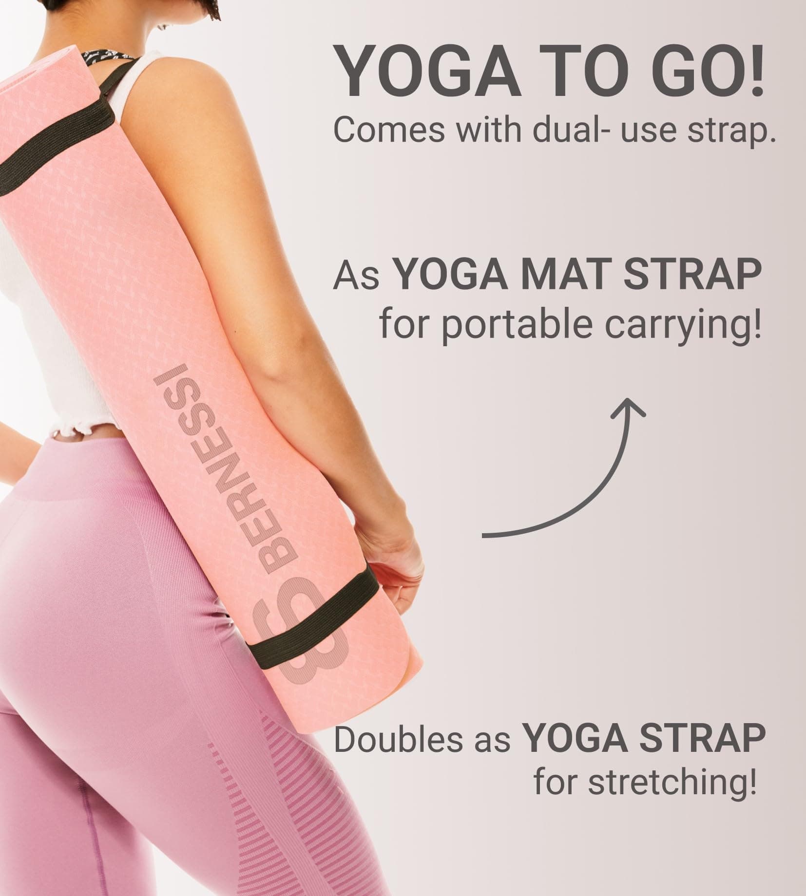 Yoga Mat — Pink/Black